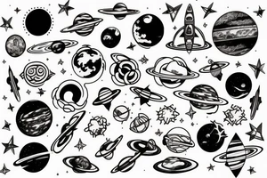space tattoo idea