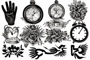 How many lies would
We have to live
Before we escape the hands
The hands of time
That stole our best years tattoo idea