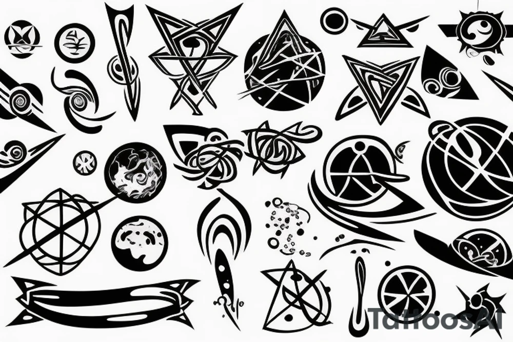 Symbol representing the universe tattoo idea