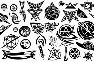 Symbol representing the universe tattoo idea