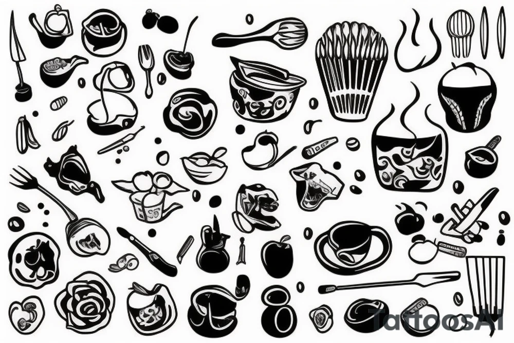 cooking tattoo idea