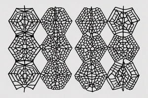 Interlaced hexagons tattoo idea