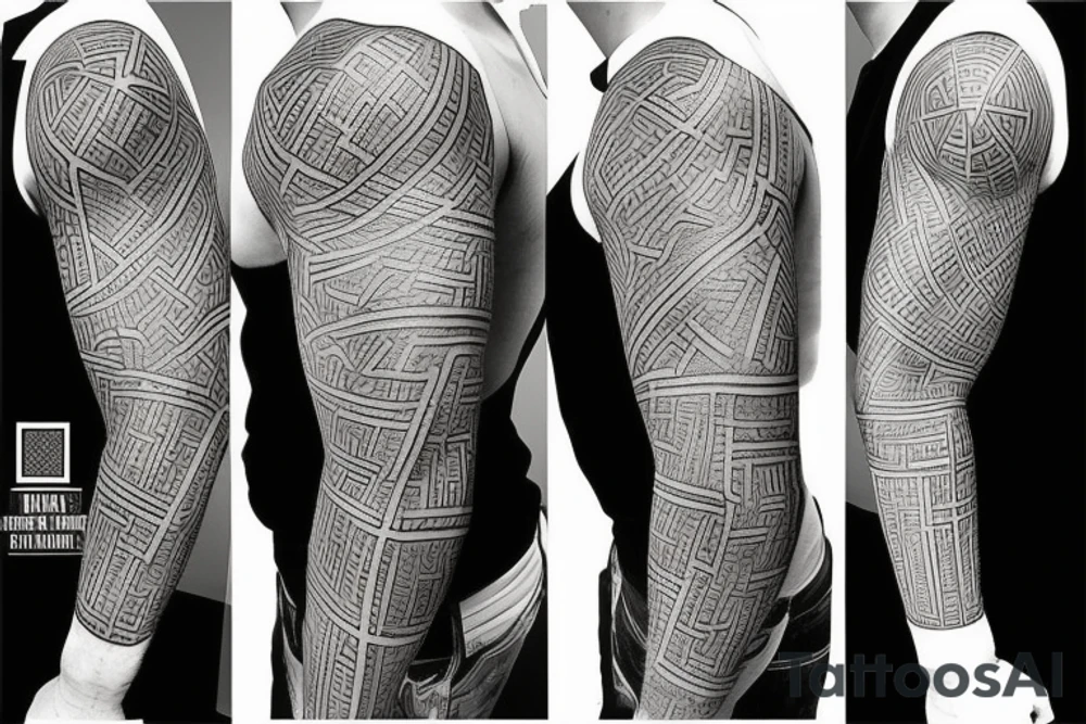 Male body tattoo idea