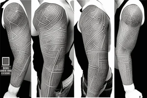 Male body tattoo idea