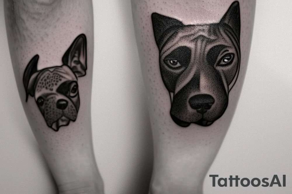 Dog paw print taken from my dog. I want it to go around my leg just below the calf muscle. My dog was a German shorthaired pointer. Her name was Amy. She loved to point, chase squirrels and run. She loved to run. tattoo idea