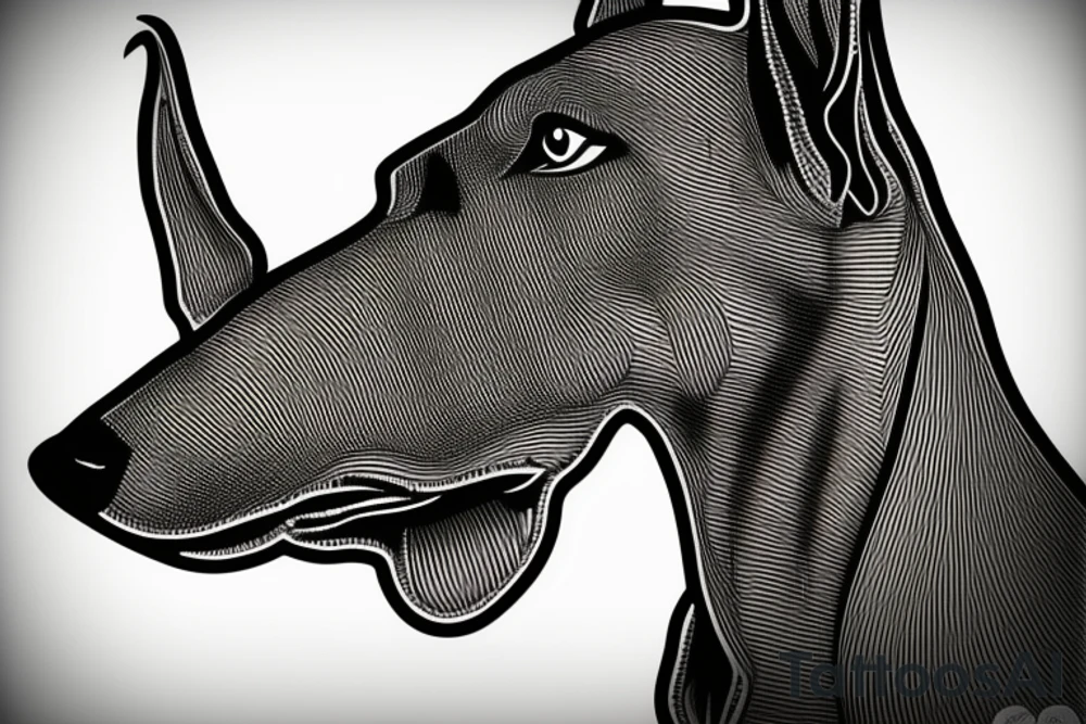 doberman tattoo idea
