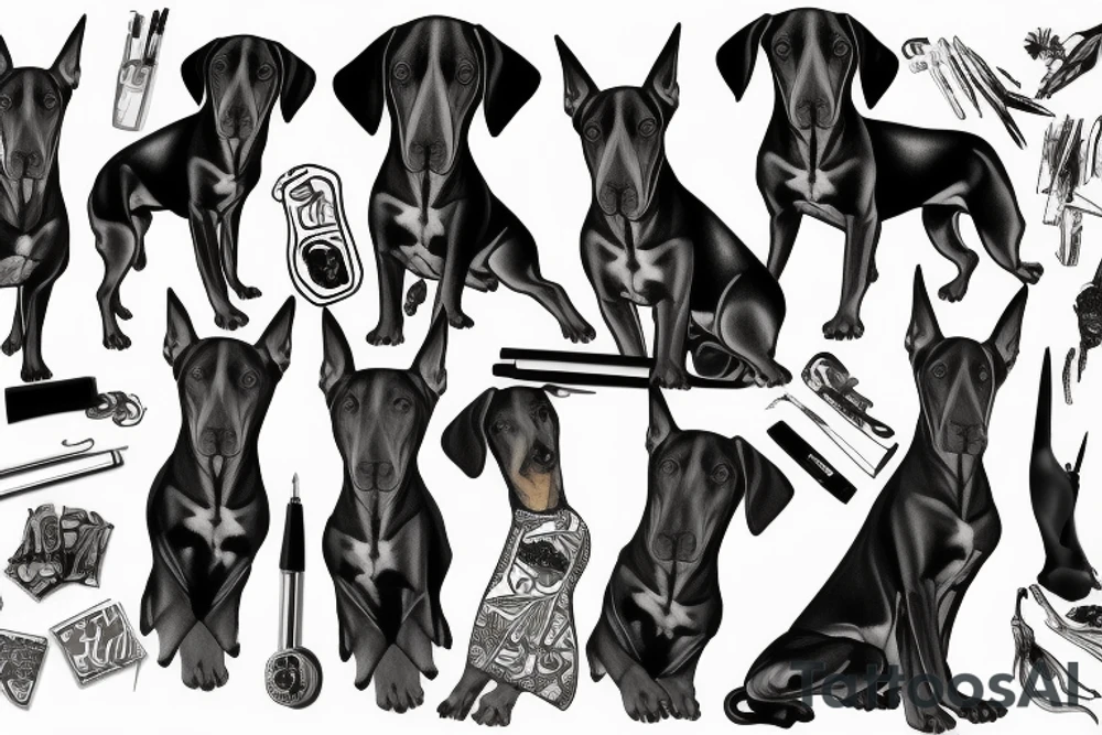 doberman tattoo idea