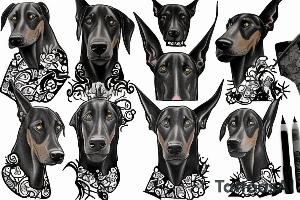 doberman tattoo idea