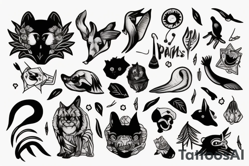 Bad animals tattoo idea