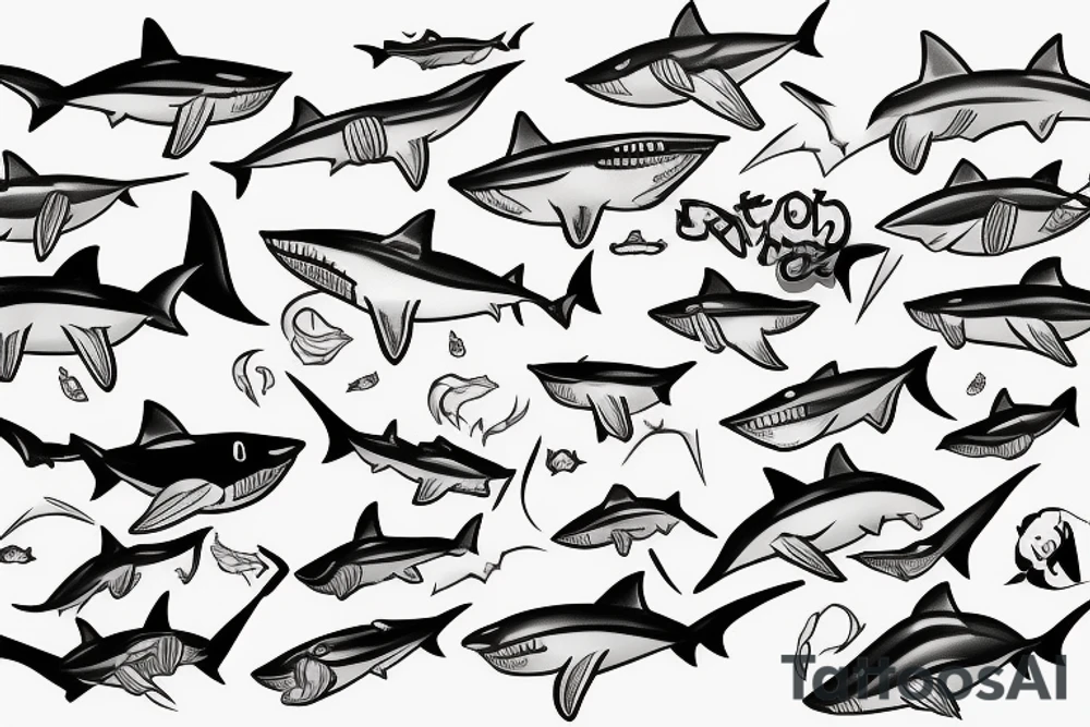 Maco Shark tattoo idea