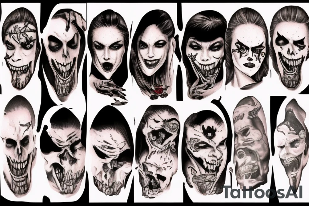 vampire bite tattoo idea