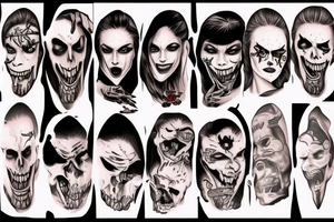vampire bite tattoo idea