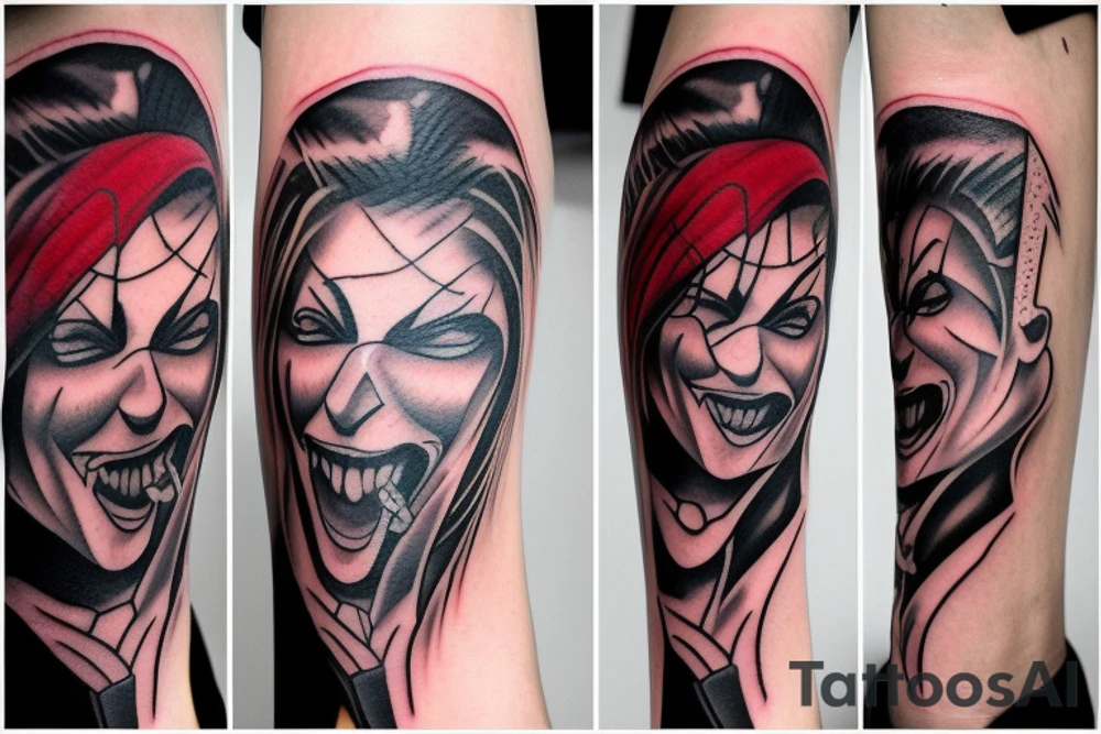 vampire bite tattoo idea