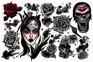 vampire bite wound tattoo idea
