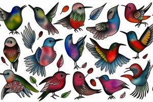 Humingbird tattoo idea