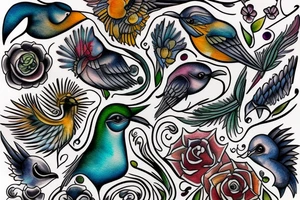 Humingbird tattoo idea