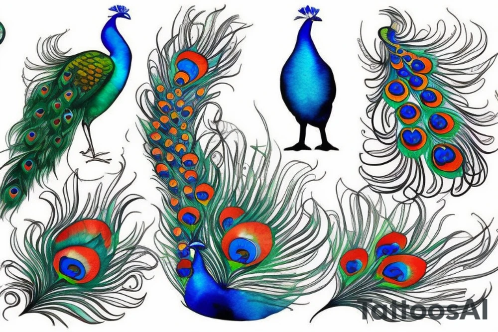 Peacock tattoo idea