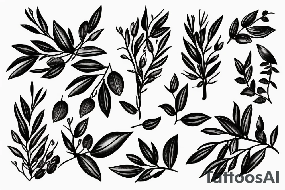 Dove flying clutching an olive branch tattoo idea