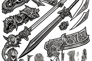 Buster sword from final fantasy 7 tattoo idea