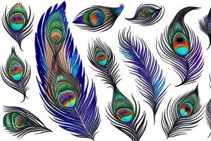 Peacock feather tattoo idea