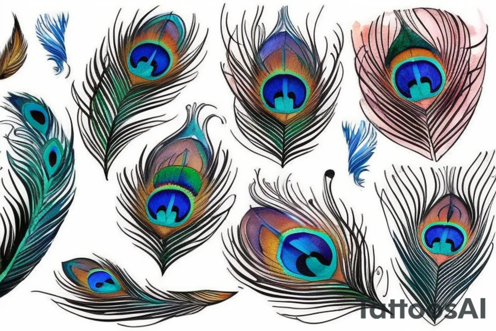 Peacock feather tattoo idea