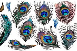 Peacock feather tattoo idea