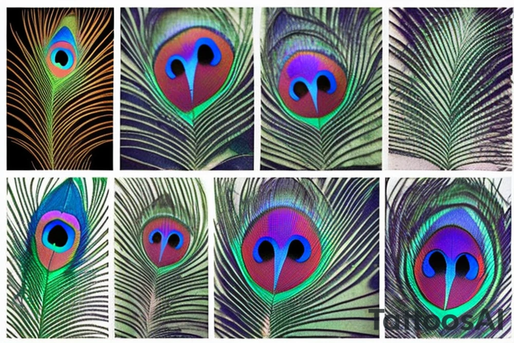 Peacock feather tattoo idea