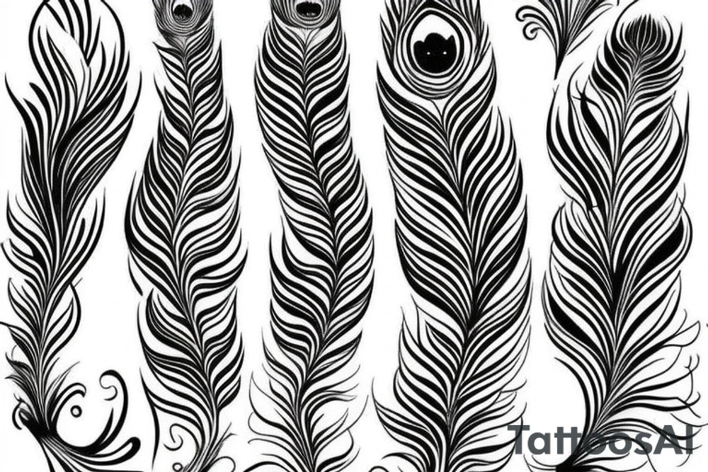 Peacock feather tattoo idea