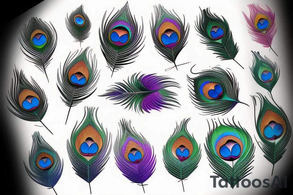 Peacock feather tattoo idea