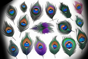 Peacock feather tattoo idea