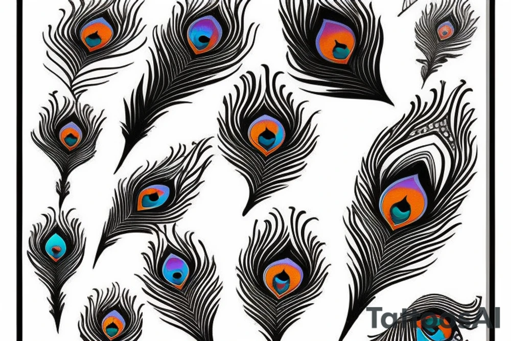 Peacock feather tattoo idea