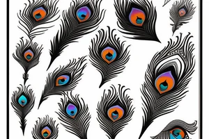 Peacock feather tattoo idea