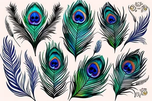 Peacock feather tattoo idea