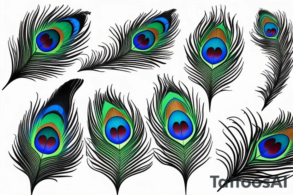 Peacock feather tattoo idea