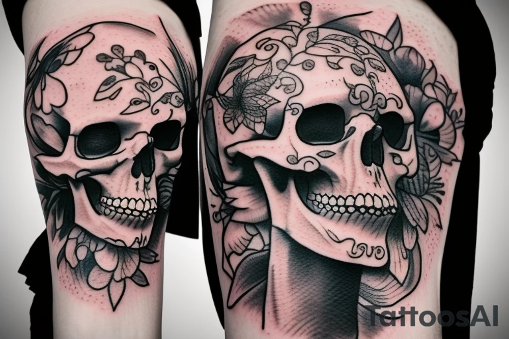 Skull tattoo idea