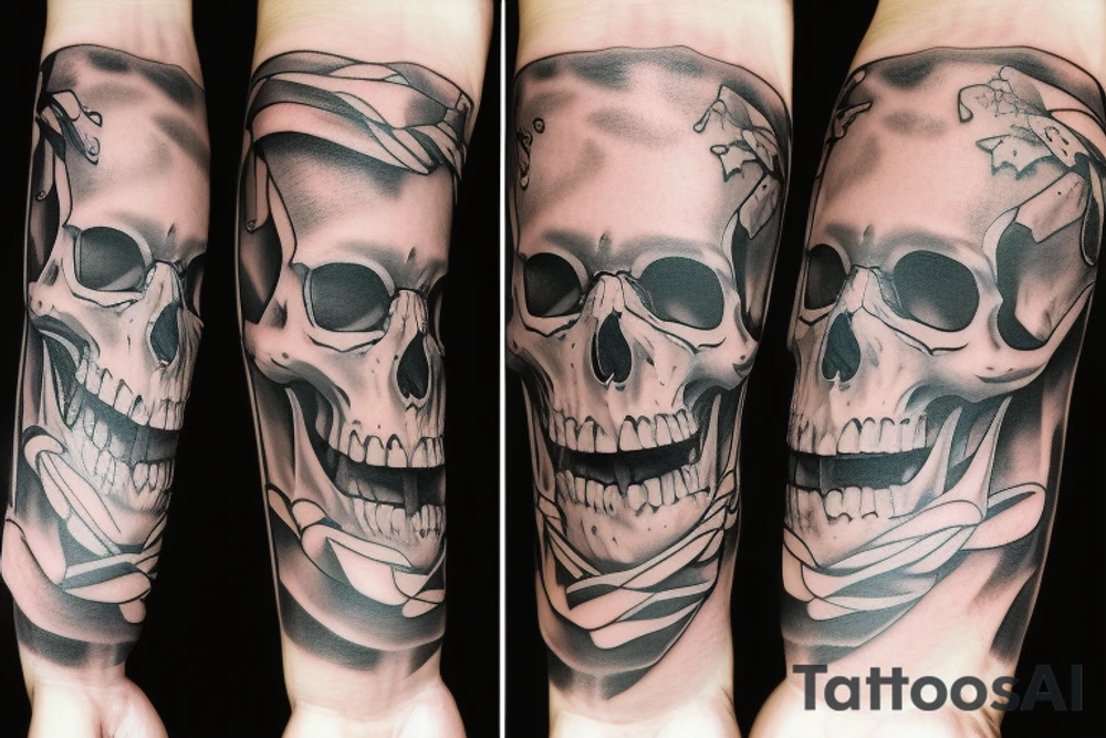 Skull tattoo idea