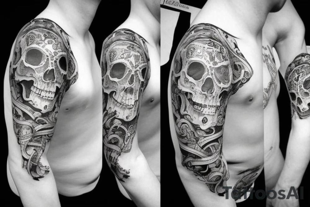 Skull tattoo idea