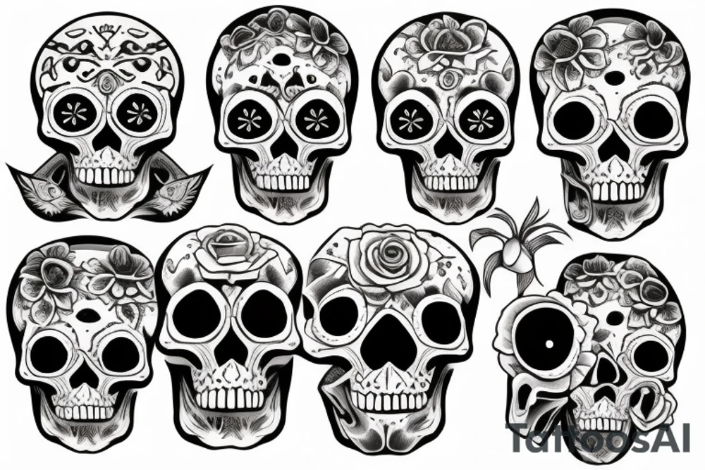 Skull tattoo idea