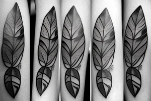 Koala and leaf tattoo idea
