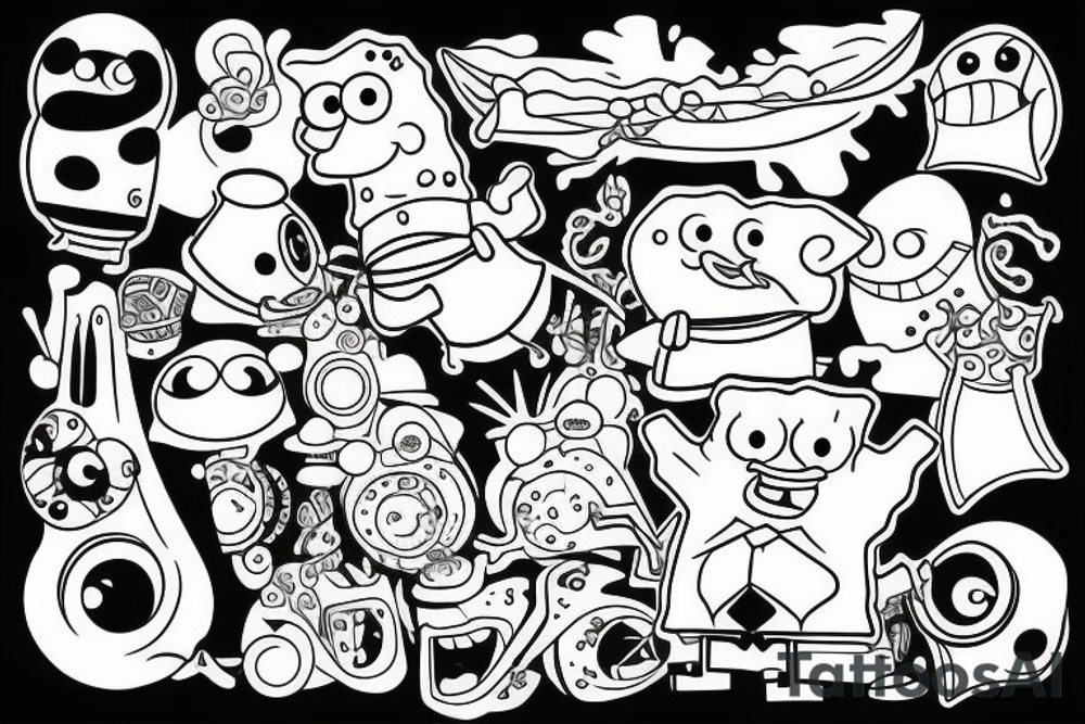 SpongeBob SquarePants tattoo idea