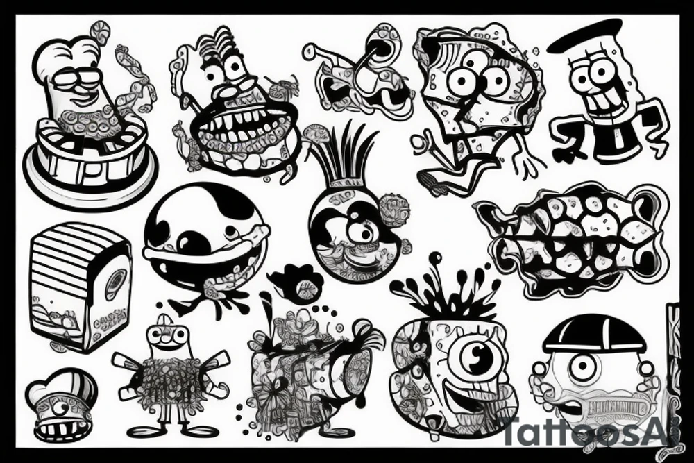 SpongeBob SquarePants tattoo idea
