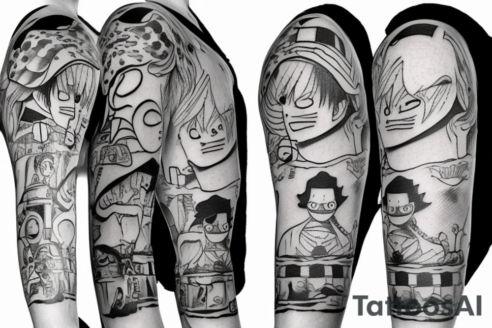 one piece tattoo tattoo idea