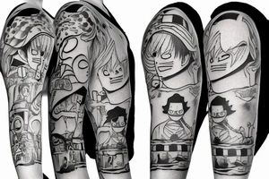 one piece tattoo tattoo idea