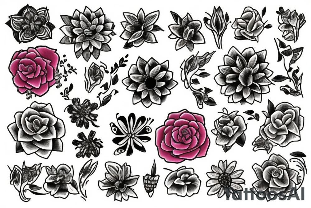 Flowers tattoo idea