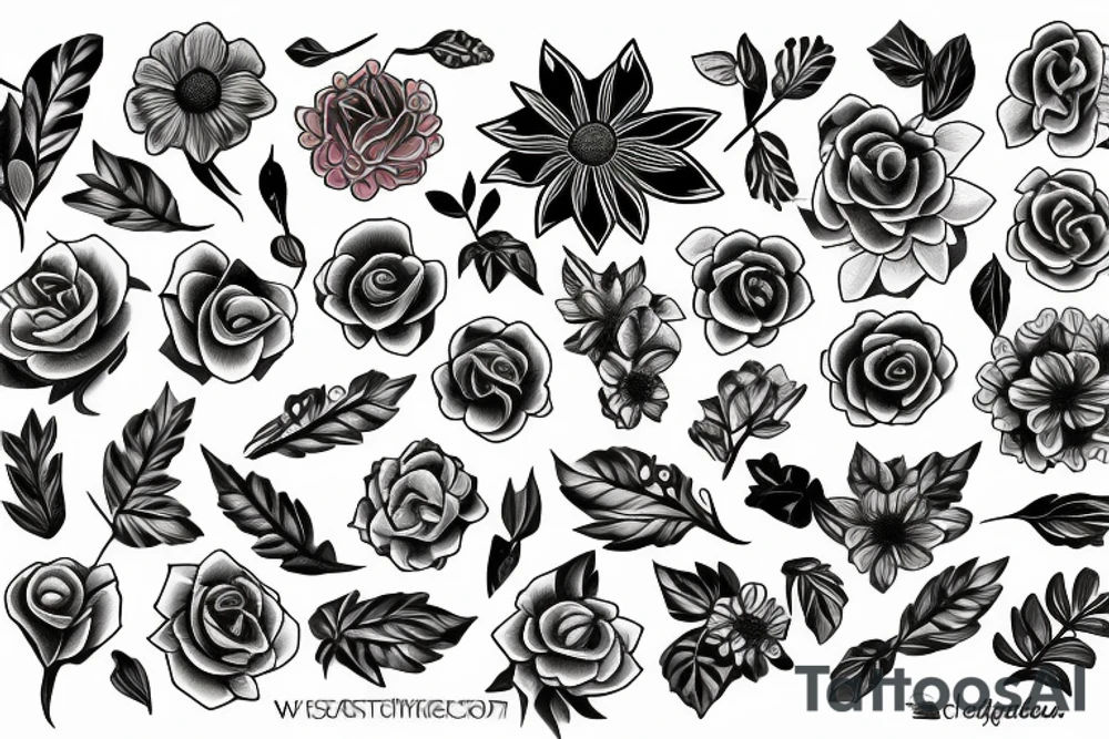 Flowers tattoo idea
