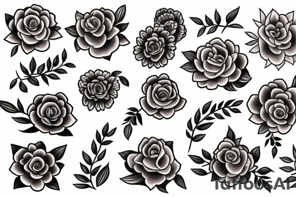 Flowers tattoo idea