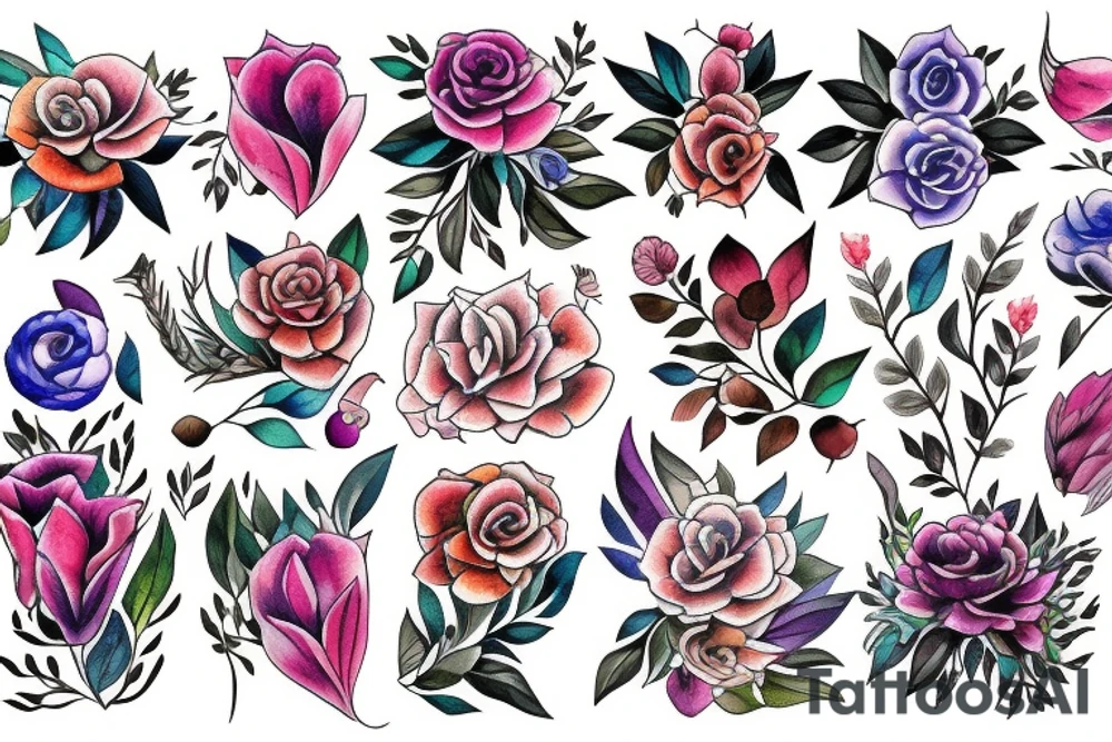 Flowers tattoo idea