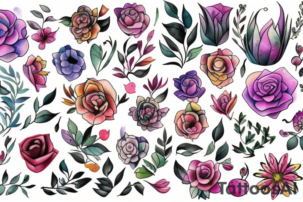Flowers tattoo idea