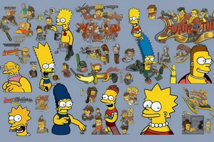 Futurama vs Simpsons tattoo idea