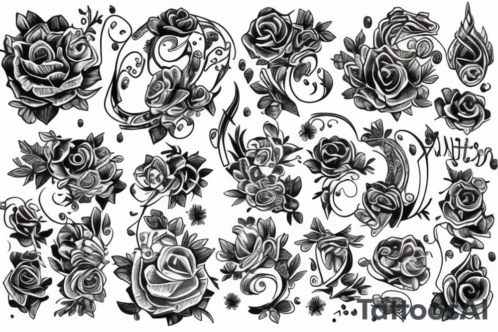 Pregnant tattoo idea